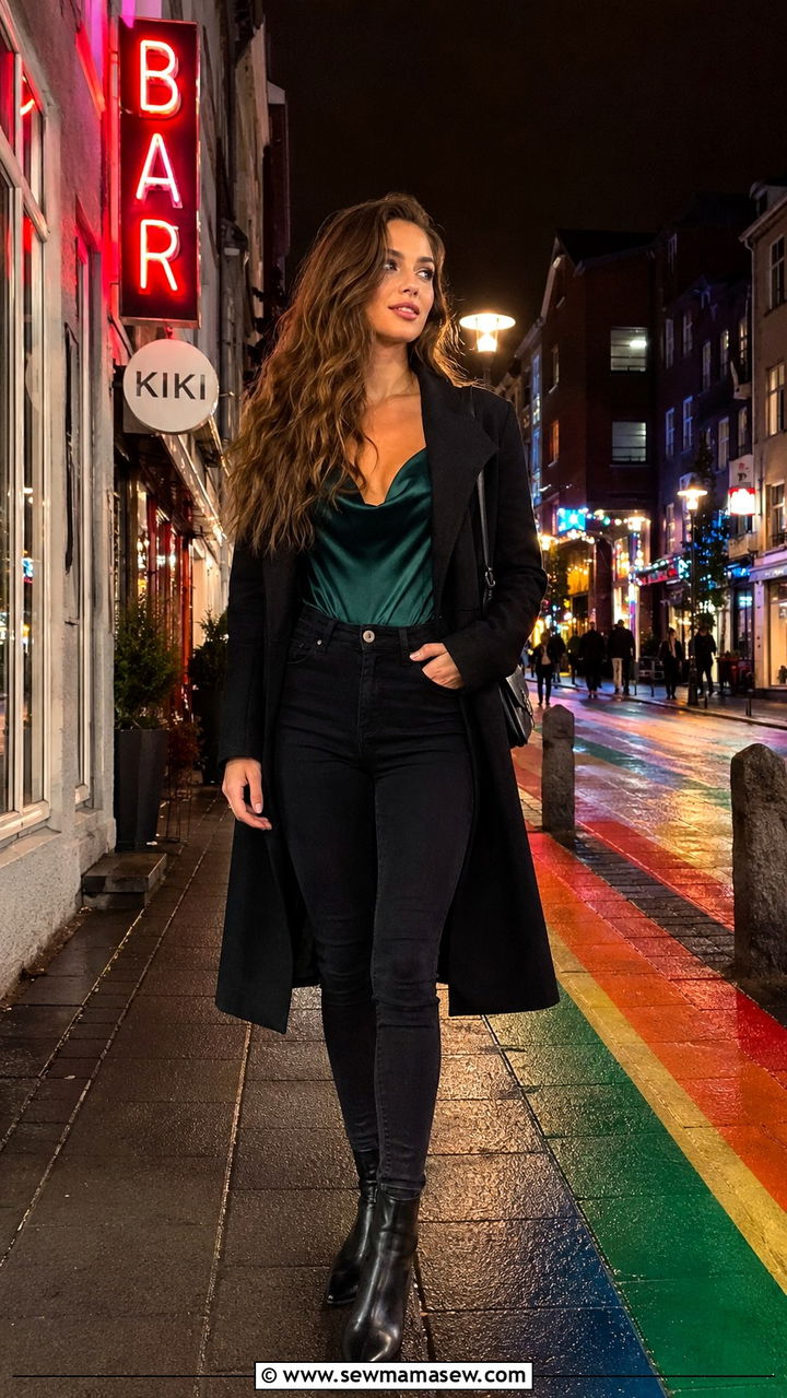Reykjavik nightlife outfit dark jeans and heels - 25 Reykjavik outfit ideas