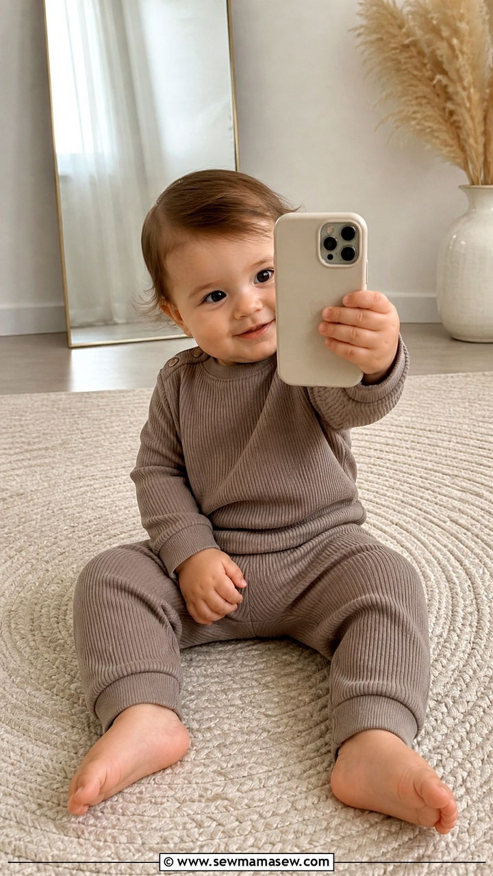 Ribbed Cotton Set Baby Photo Outfit - 20 1 year photo outfit ideas