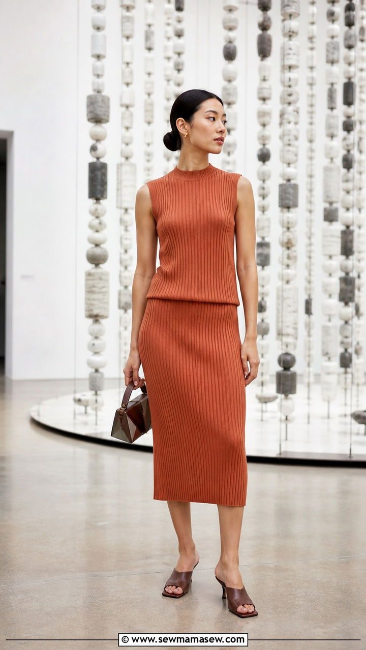 Ribbed Knit Set for Bangkok Art Biennale - 40 What to wear in Bangkok