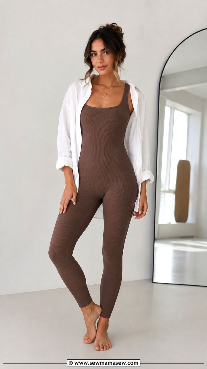 Ribbed Unitard for Pilates - 30 Pilates outfit ideas 2026
