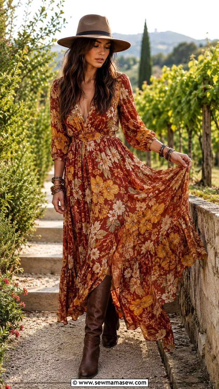 Riding Boots With a Maxi Dress - 30 How to style riding boots