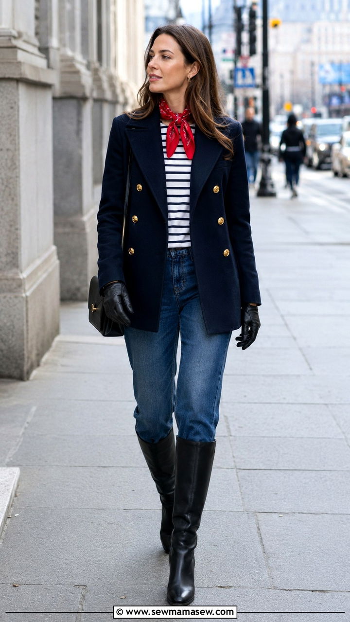 Riding Boots With a Peacoat - 30 How to style riding boots