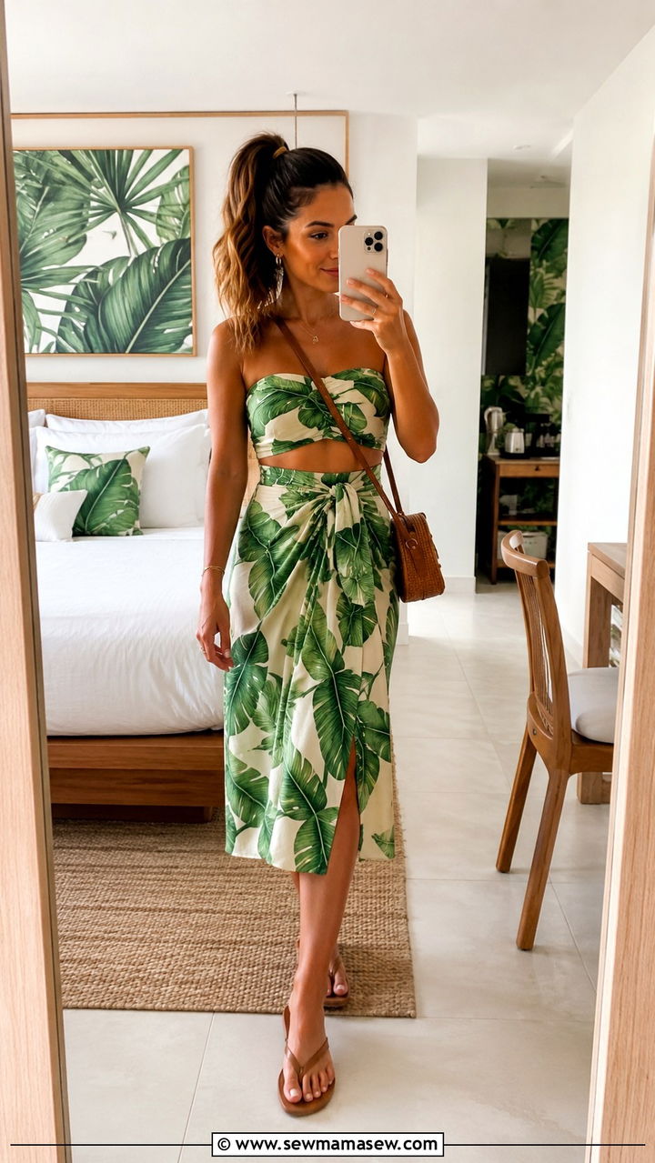 Rio de Janeiro Two Piece Set in Tropical Fruit Print - 25 Rio de Janeiro outfit ideas