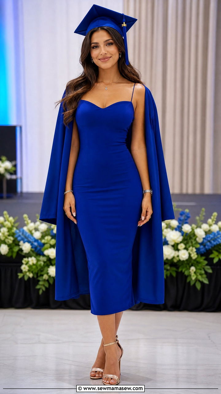 Royal Blue Dress Graduation Outfit - 25 graduation outfits inspo