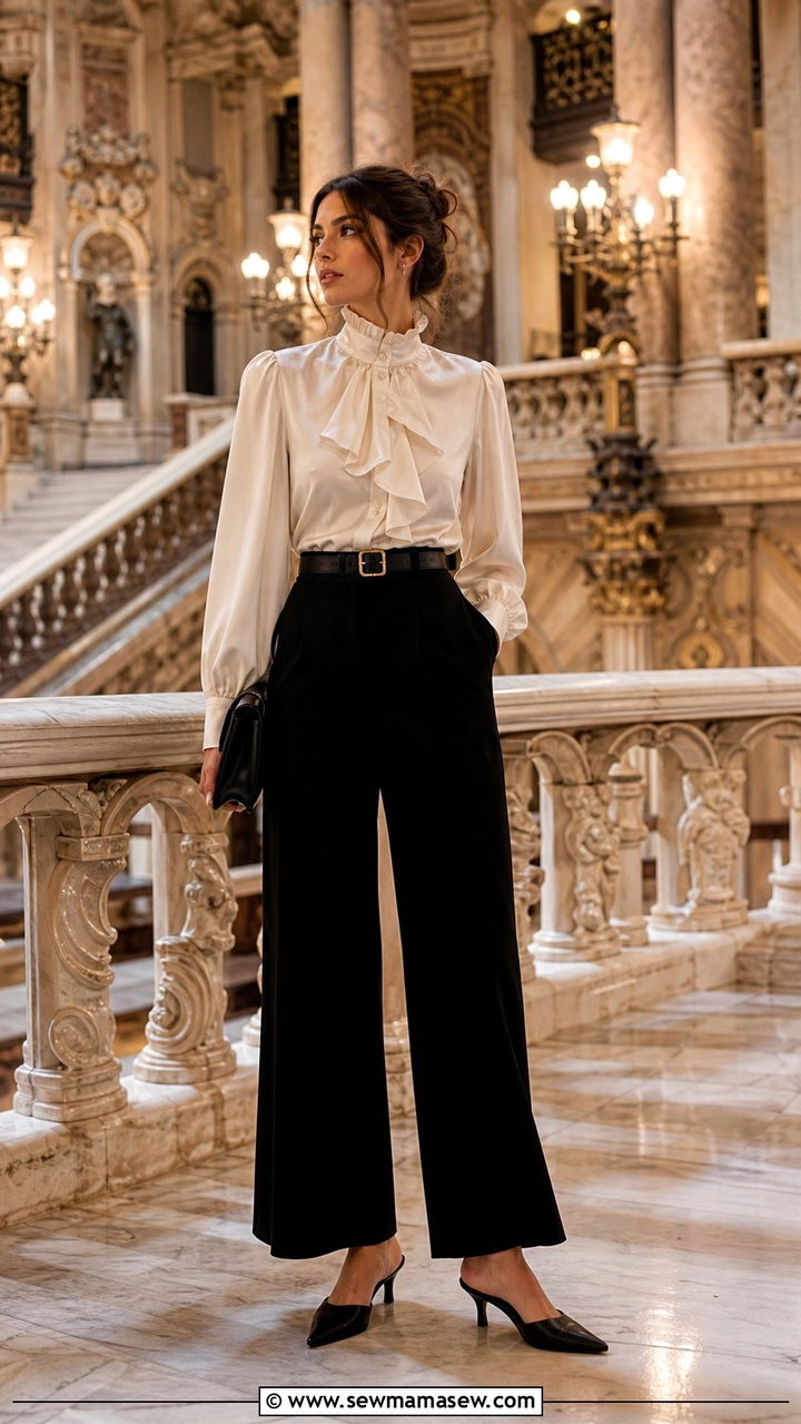 Ruffled Blouse Outfit Paris - 40 What to wear in Paris