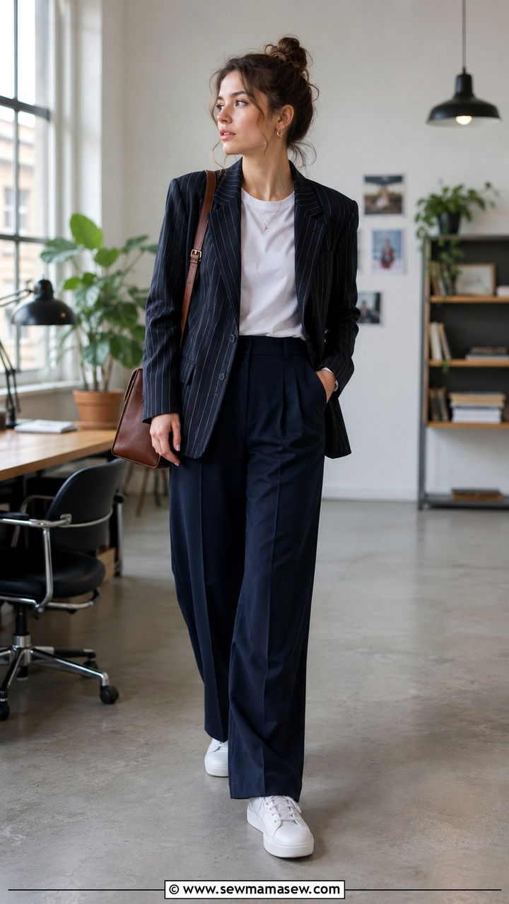 Rugby Shirt With Sweater Over Shoulders and Plaid Trousers - 20 Poetcore outfit ideas Dead Poets Society vibe