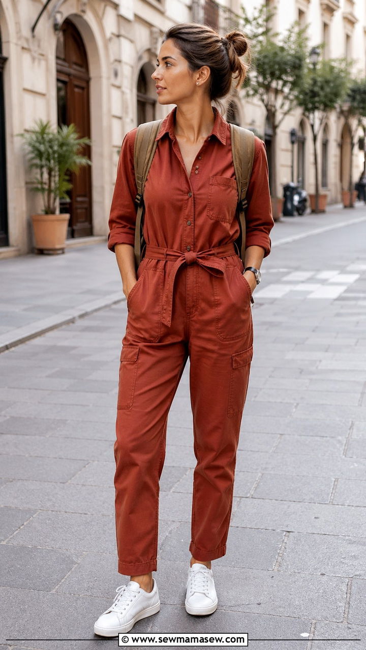 Rust Boiler Suit With Sneakers - 40 All rust outfit ideas