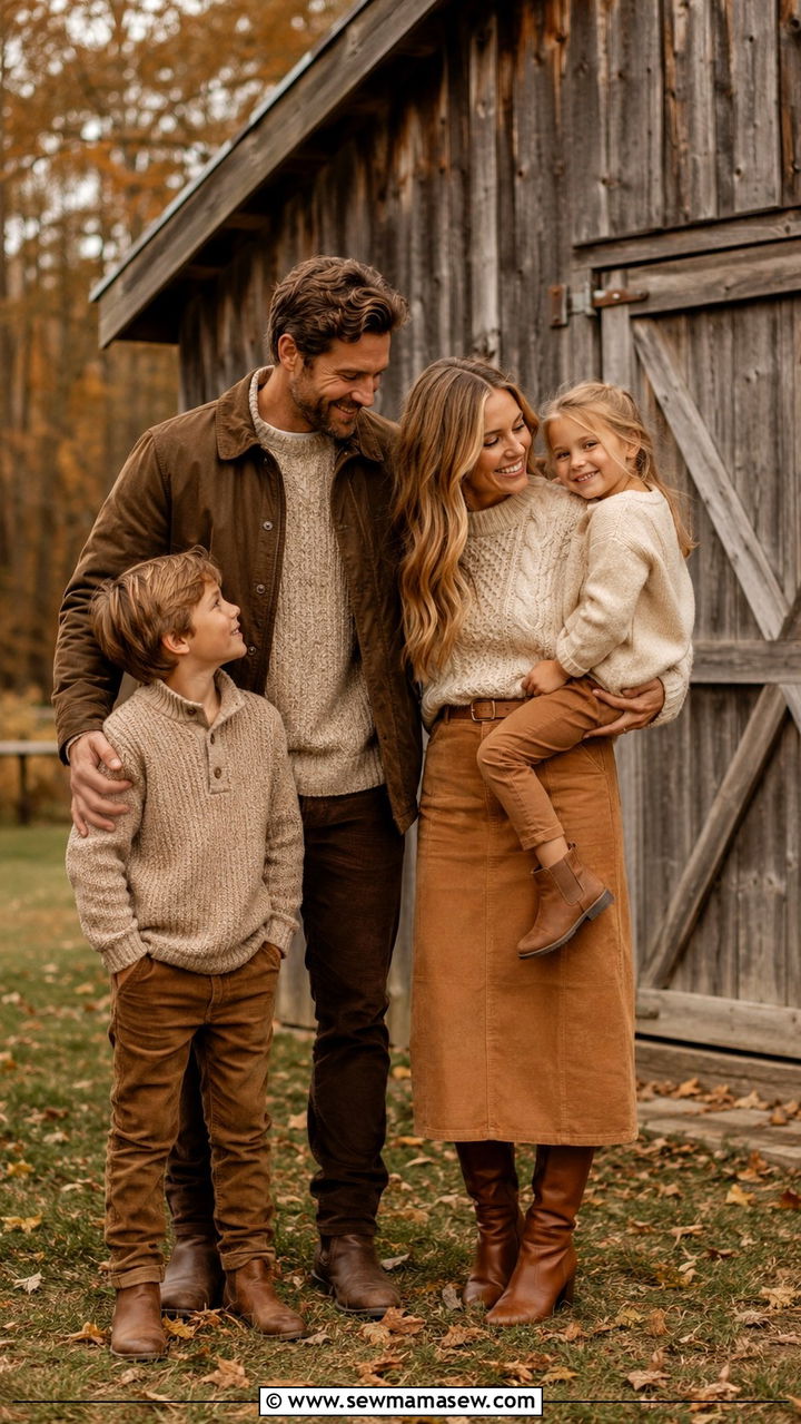 Rustic Outdoor Family Picture Outfits - 30 classy family photo outfits