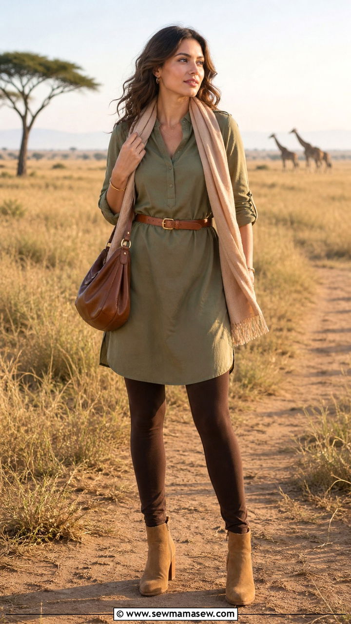 Safari Tunic With Leggings Outfit - 40 Safari outfit ideas