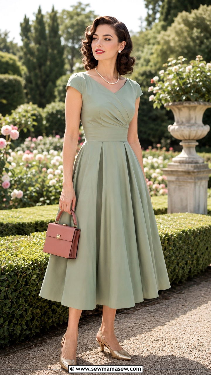 Sage Green Tea Length Dress Wedding Guest - 20 Wedding guest outfit ideas sage green dress