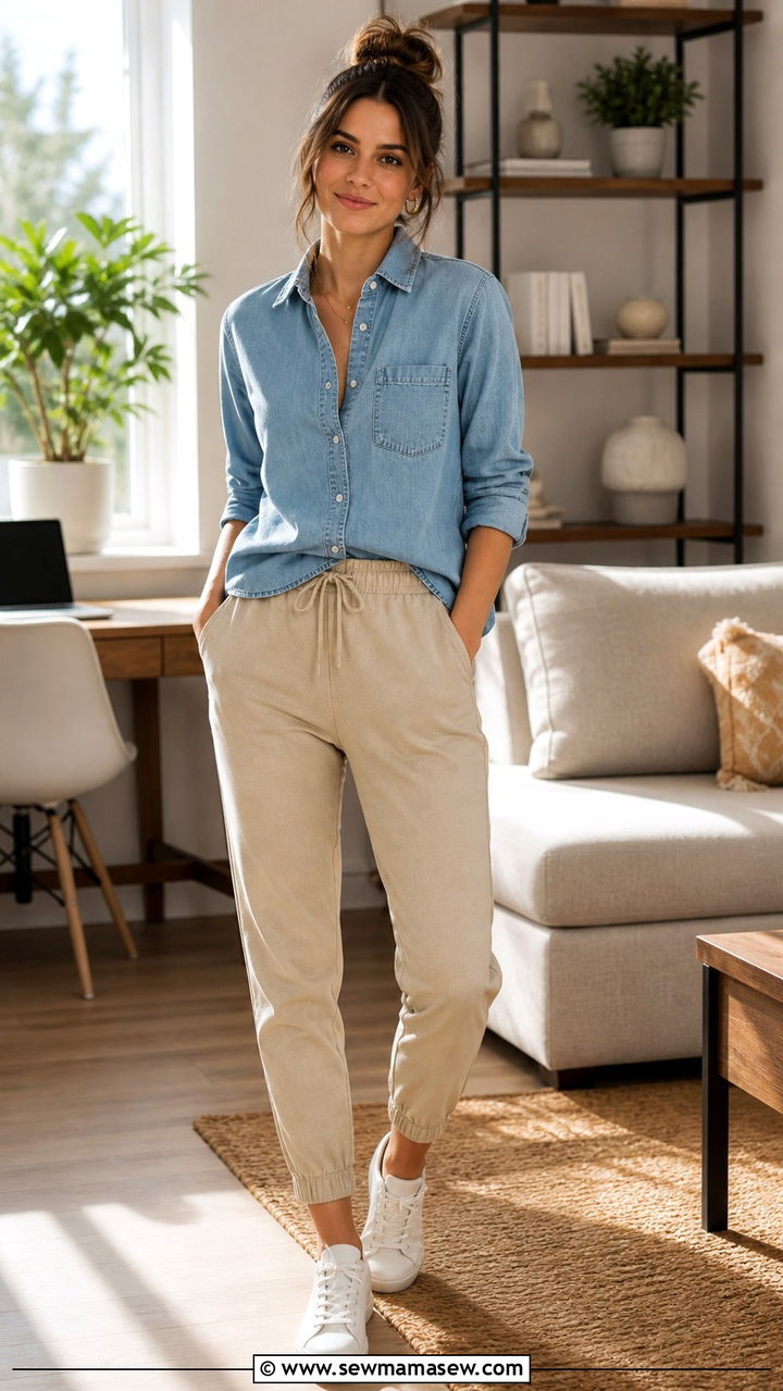 Satin Camisole And Long Duster Cardigan Work From Home - 40 Work from home outfit ideas