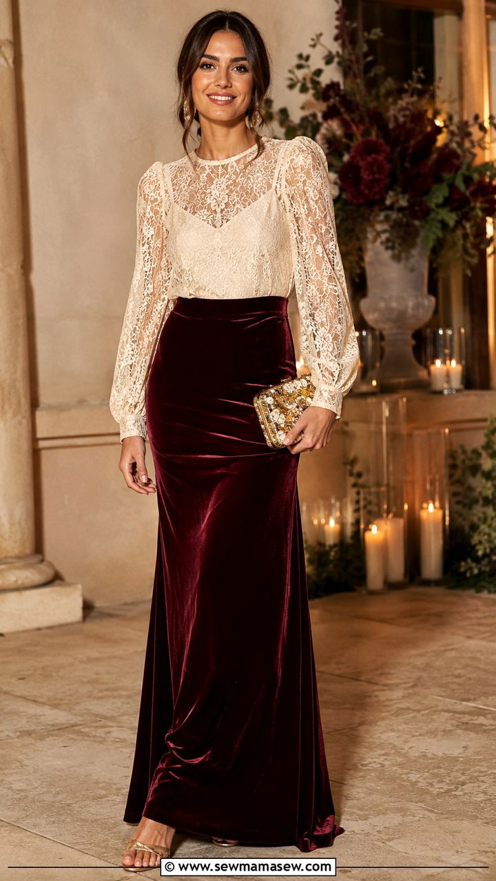 Satin Maxi Skirt Wedding Guest Outfit - 25 Wedding guest skirt outfit ideas