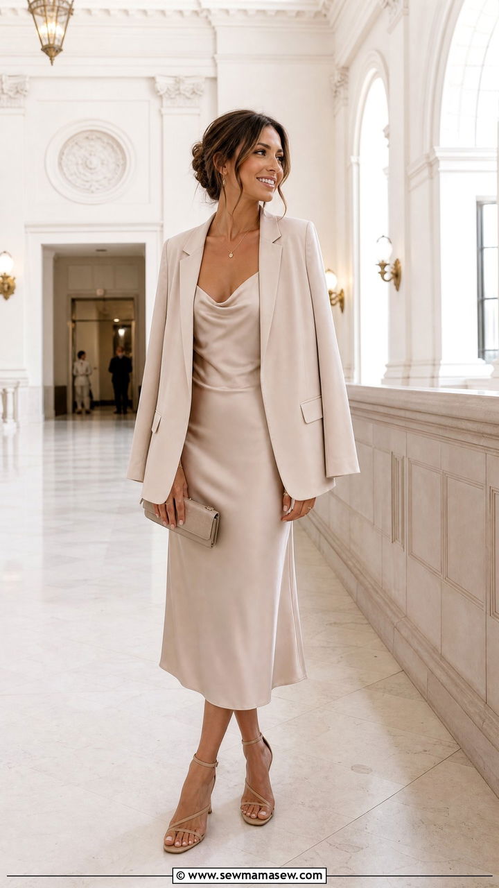 Satin Slip Dress City Hall Wedding Guest - 25 City hall wedding guest outfits