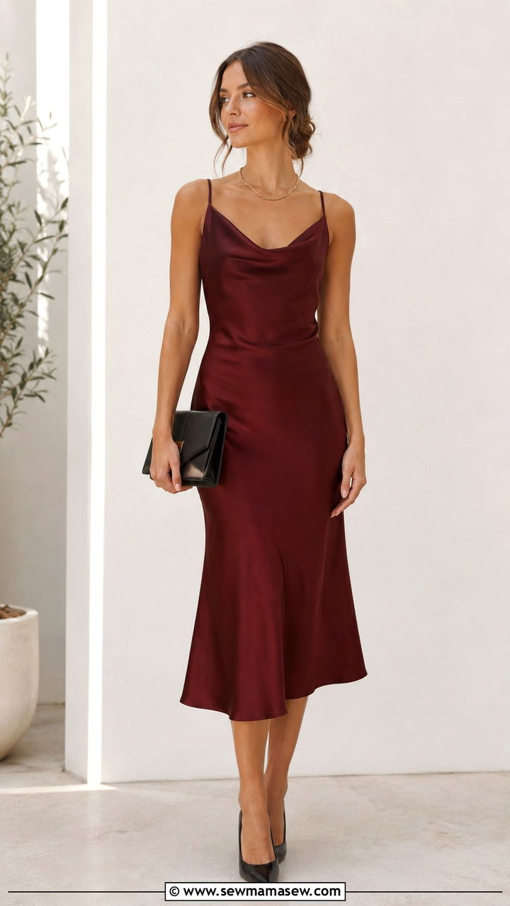 Satin Slip Dress With Blazer Wedding Guest Outfit - 20 Wedding guest outfit ideas satin slip dress