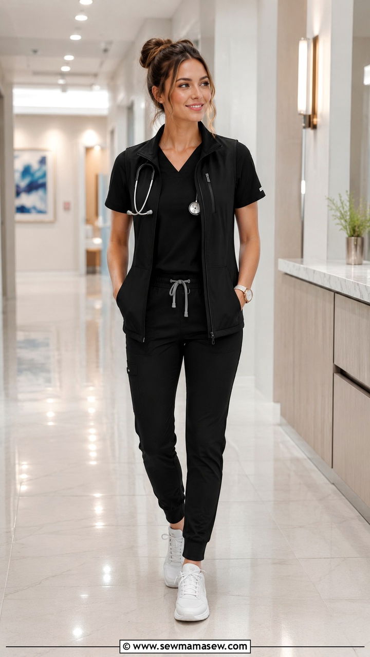 Scrub Outfit With Vest - 30 Cute scrubs outfits