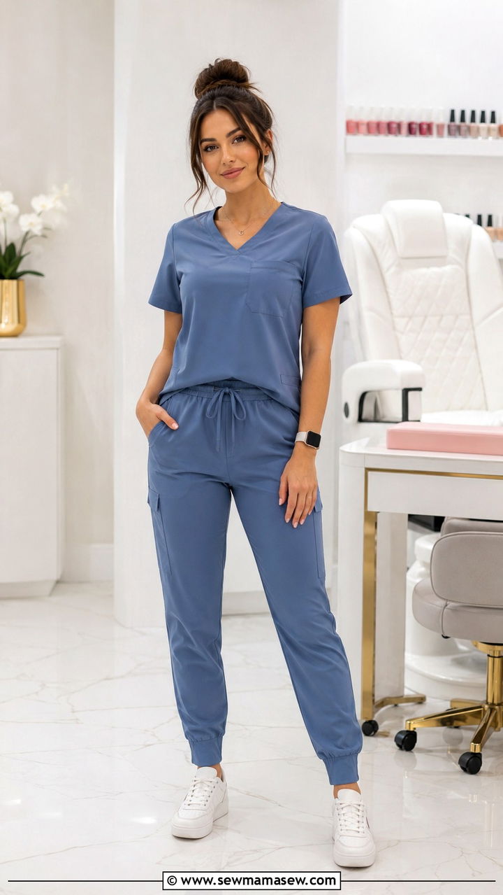 Scrubs Set for Nail Techs - 25 Nail tech outfit ideas