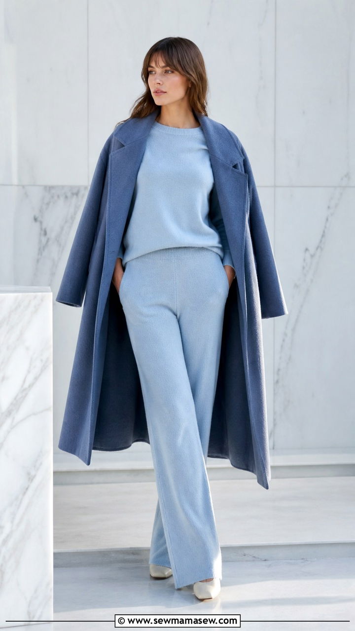Sculpted Power Suit with Wide Leg Trousers - 20 2026 outfits trends