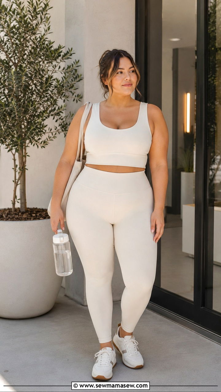 Seamless Full Set - 30 Plus size pilates outfit ideas
