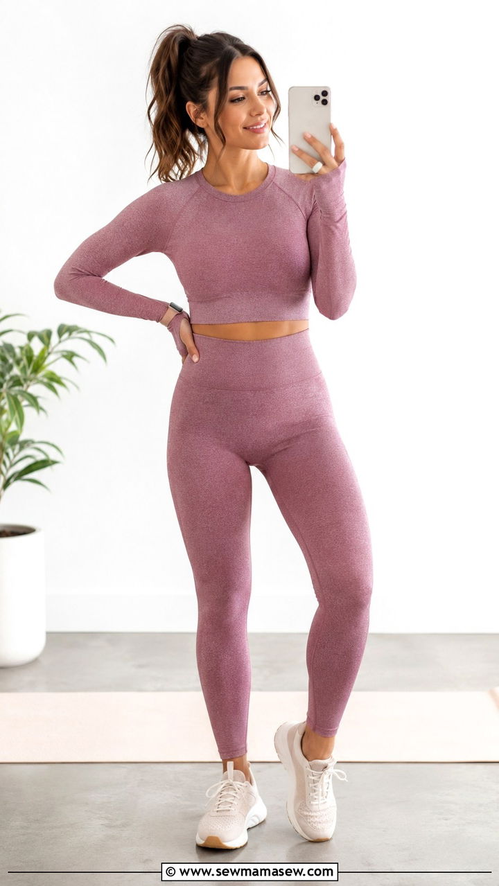 Seamless set for treadmill walking - 30 Treadmill walk outfit ideas