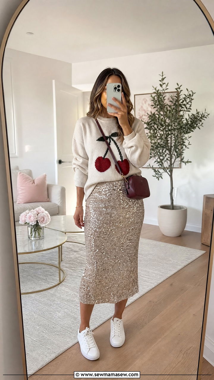 Sequin Daytime Outfit - 35 maximalist outfits