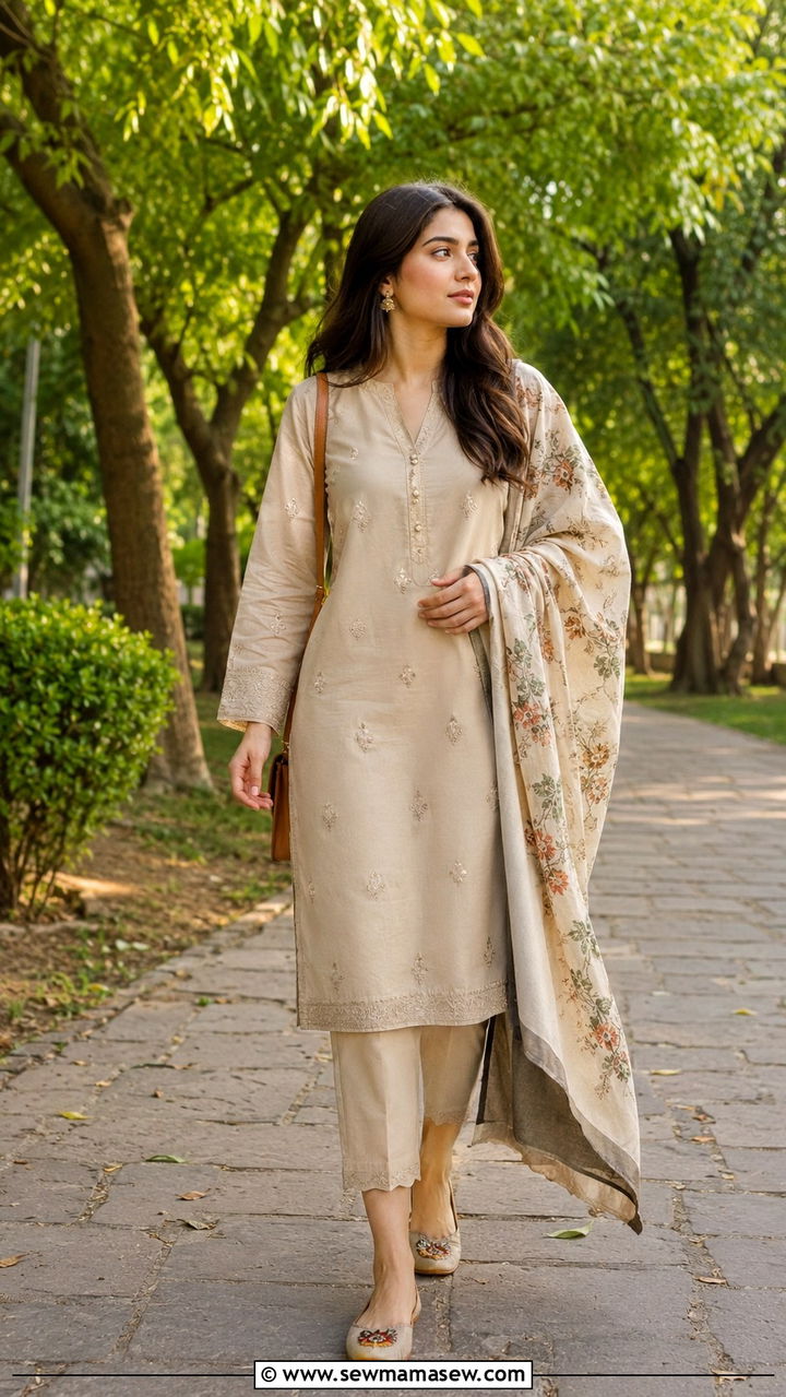 Shalwar Kameez With Khussa - 30 Islamabad outfit ideas