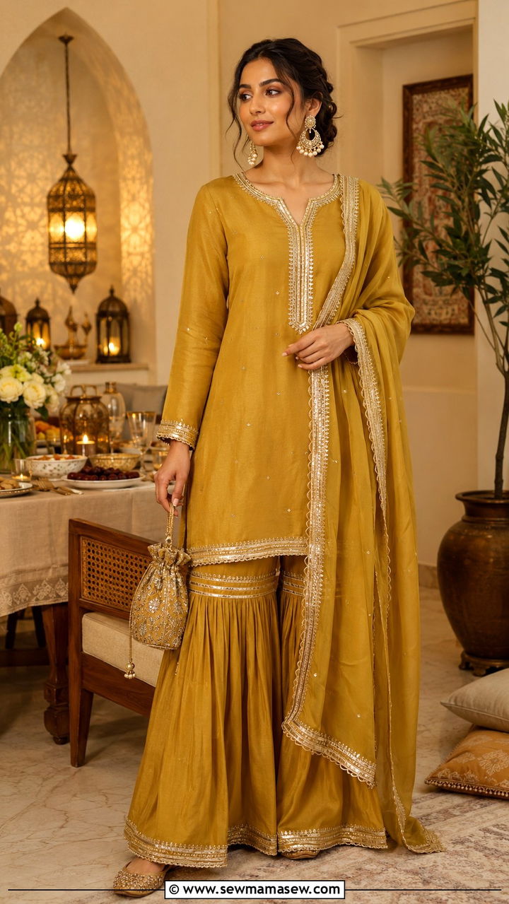 Sharara Set Suhoor Outfit - 20 Suhoor outfit ideas