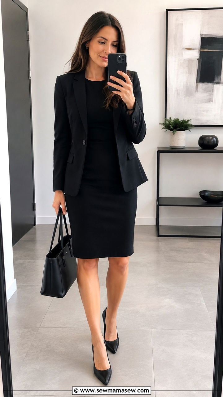Sheath dress with pointed toe pumps outfit - 30 Law firm outfit ideas