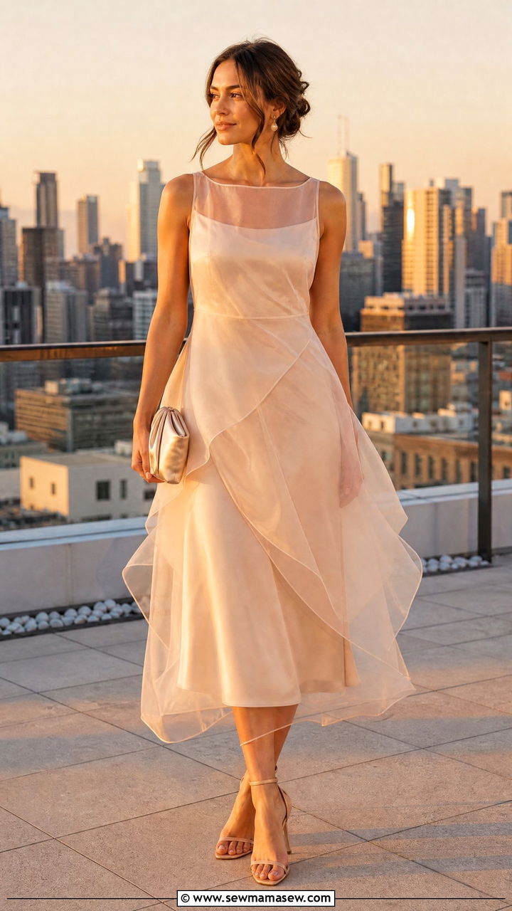 Sheer Layered Dress Outfit - 20 2026 fashion trends women Pinterest