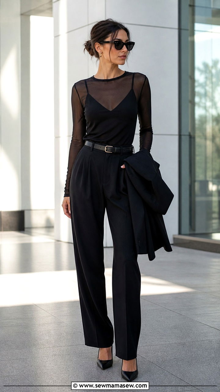 Sheer Layering Outfit - 20 2026 fashion trends women to copy