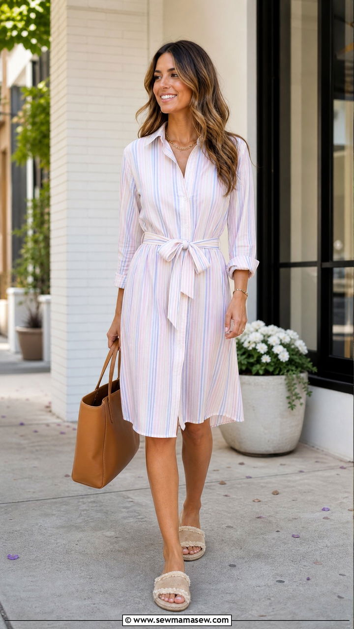 Shirt dress outfit casual bridal shower - 25 casual bridal shower outfits