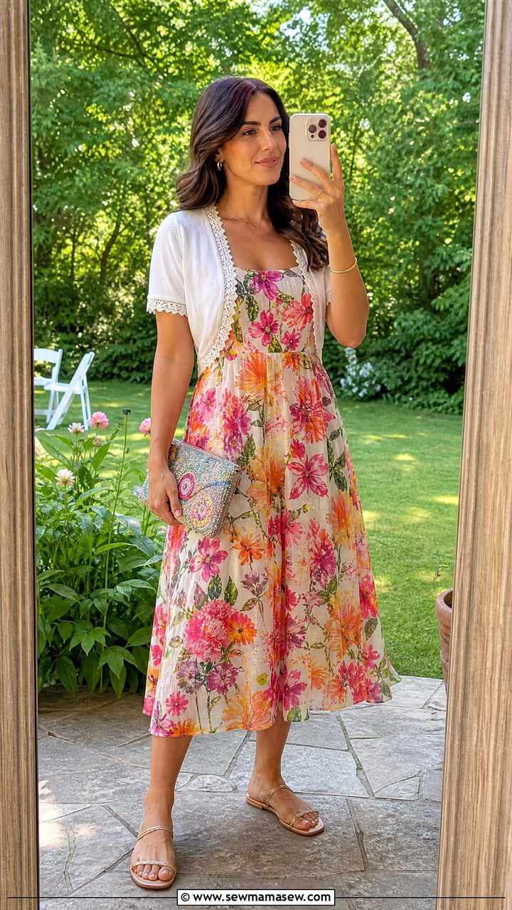 Short sleeve bolero cardigan and sleeveless dress summer wedding - 25 How to style a cardigan for a wedding