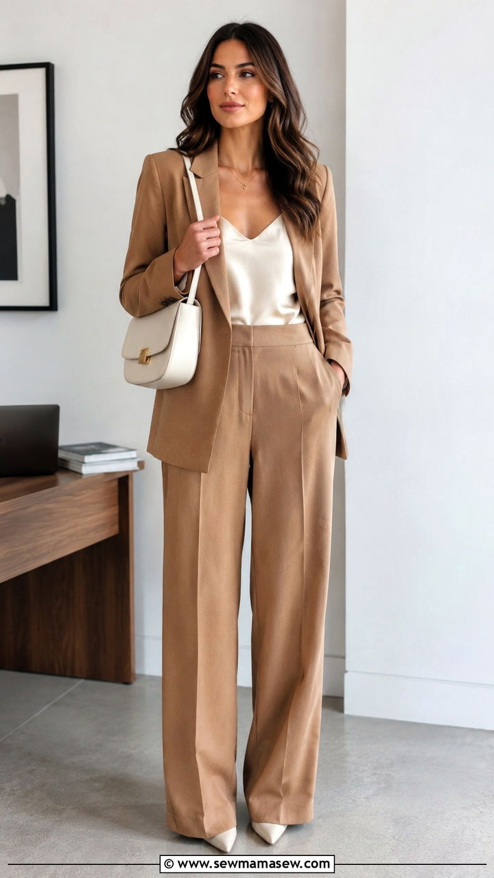 Shoulder Bag Outfit Blazer Trousers - 30 Shoulder bag outfit ideas