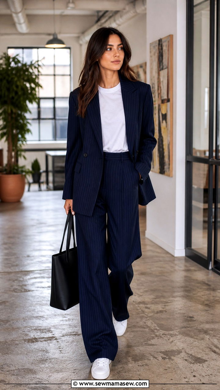 Silk Blouse With Cropped Trousers and Slingback Heels - 40 business casual outfits