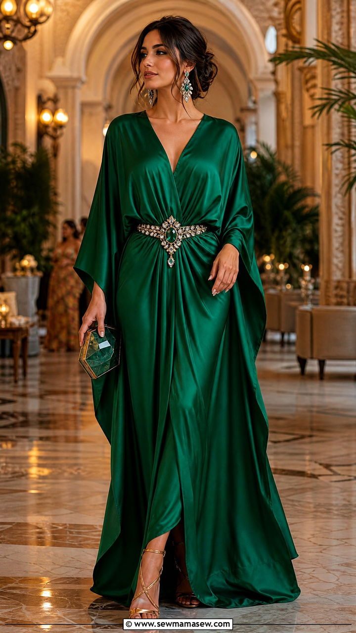 Silk Caftan Evening Resort Outfit - 40 resort outfits