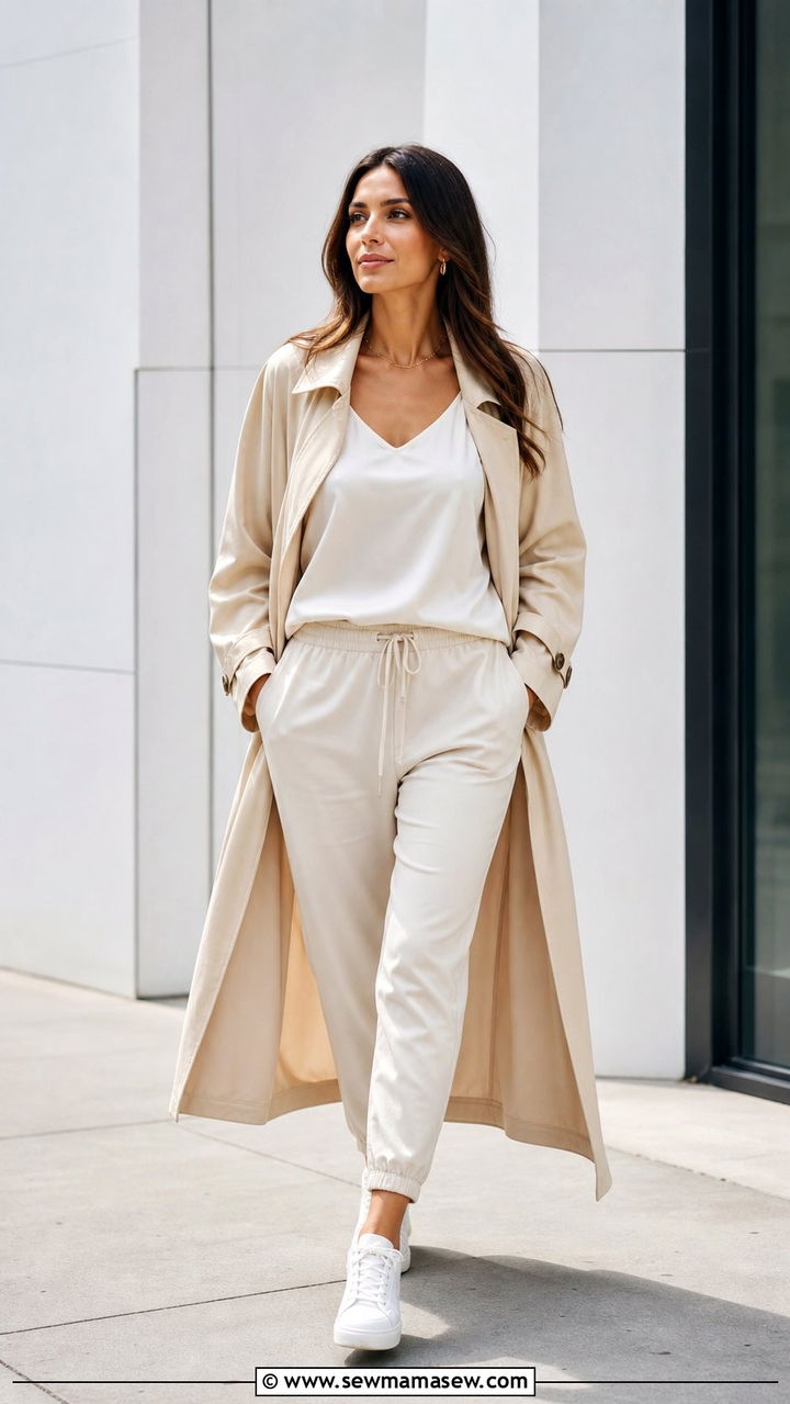Silk Cami And Joggers - 25 Silk loungewear outfit ideas