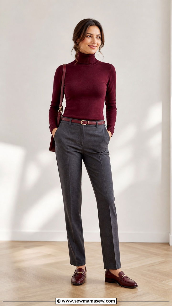 Silk Camisole With Oversized Blazer and Slim Trousers - 40 First day of work outfits
