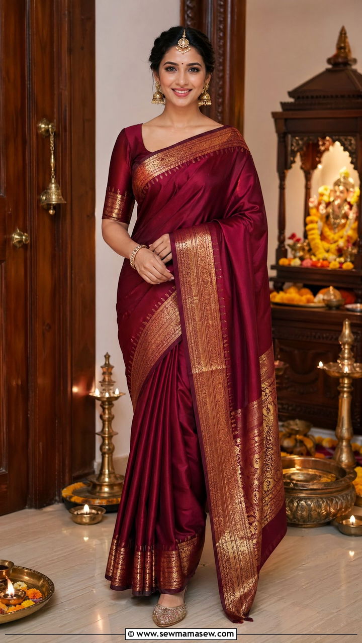Silk Saree Outfit For Diwali - 35 Diwali outfit ideas