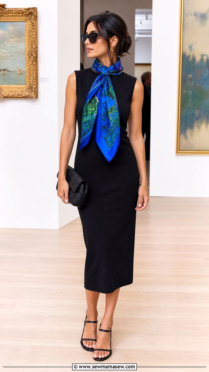 Silk Scarf Outfit - 30 Pinterest outfits ideas
