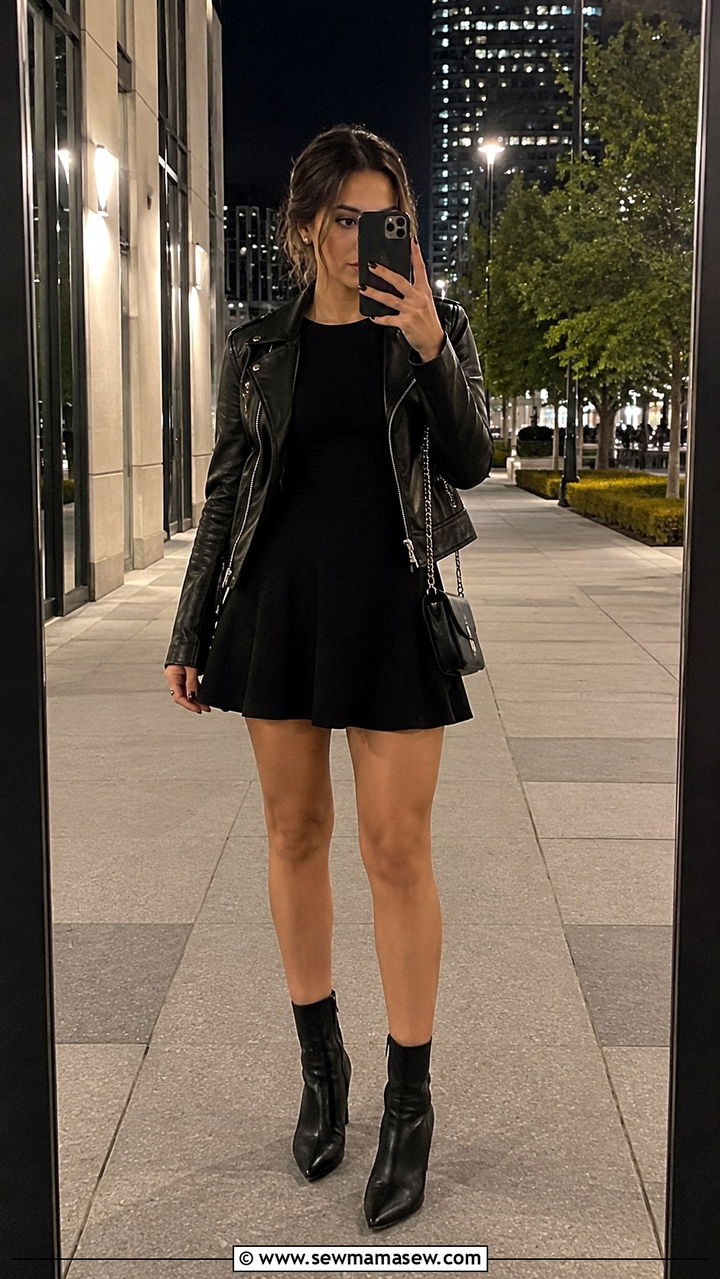 Skater Dress With Ankle Boots Rectangle Body - 30 Outfit ideas for rectangle body