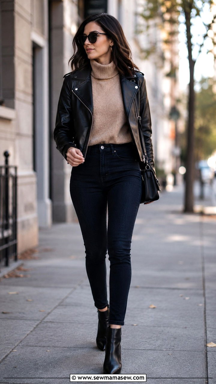 Skinny Jeans With Black Ankle Boots - 30 Outfit ideas for short legs