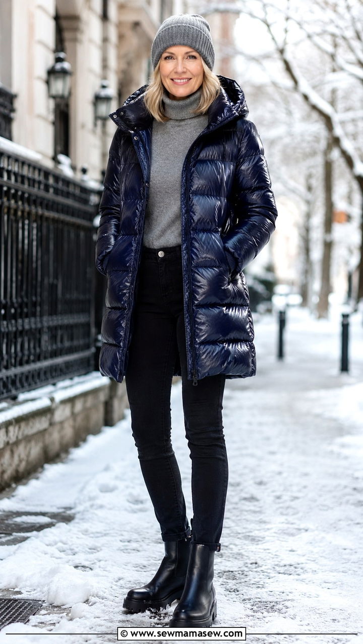 Skinny jeans with a puffer jacket over 50 - 20 How to style skinny jeans over 50