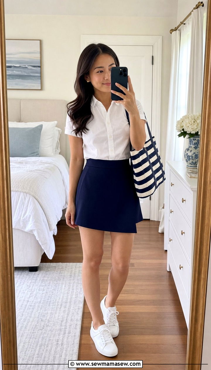 Skort Outfit For Short Women - 25 short women outfit ideas