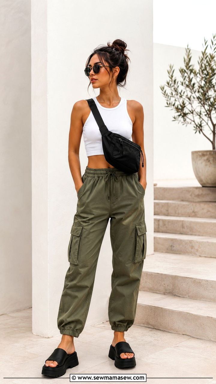 Slides with cargo pants - 30 How to style slides