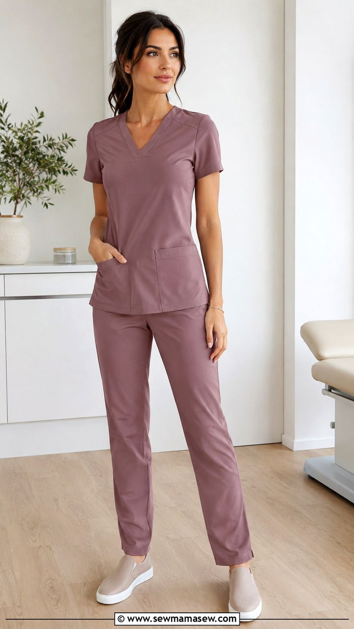 Slim Fit Scrub Outfit - 30 Cute scrubs outfits