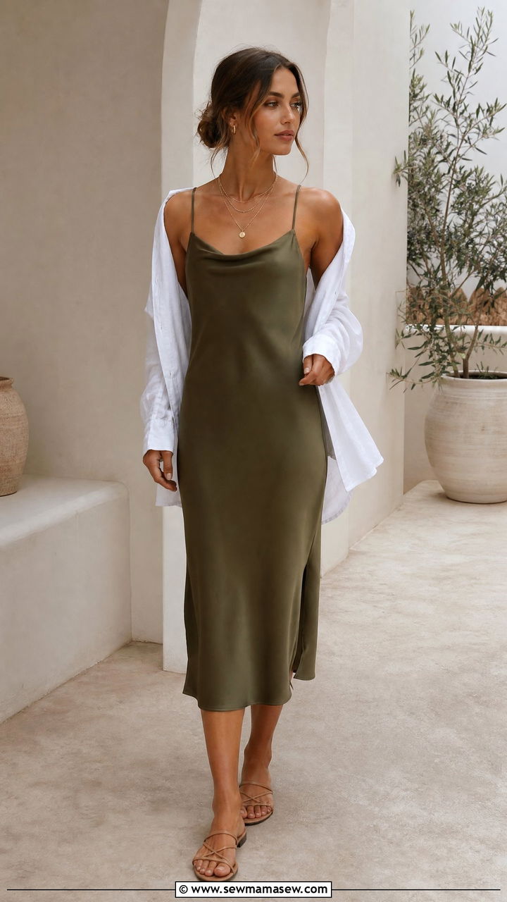 Slip Dress Summer Outfit - 30 summer everyday outfits for women