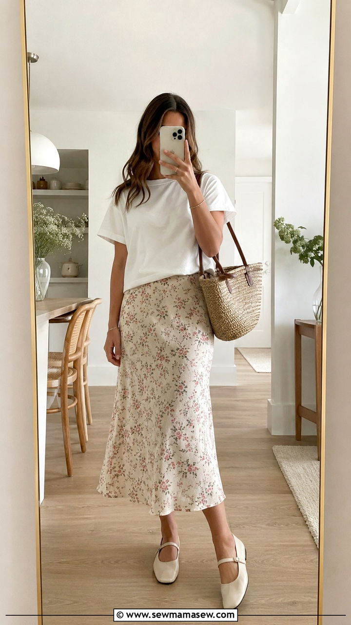 Slip Dress Worn as a Skirt - 30 Slip dress outfit ideas for summer