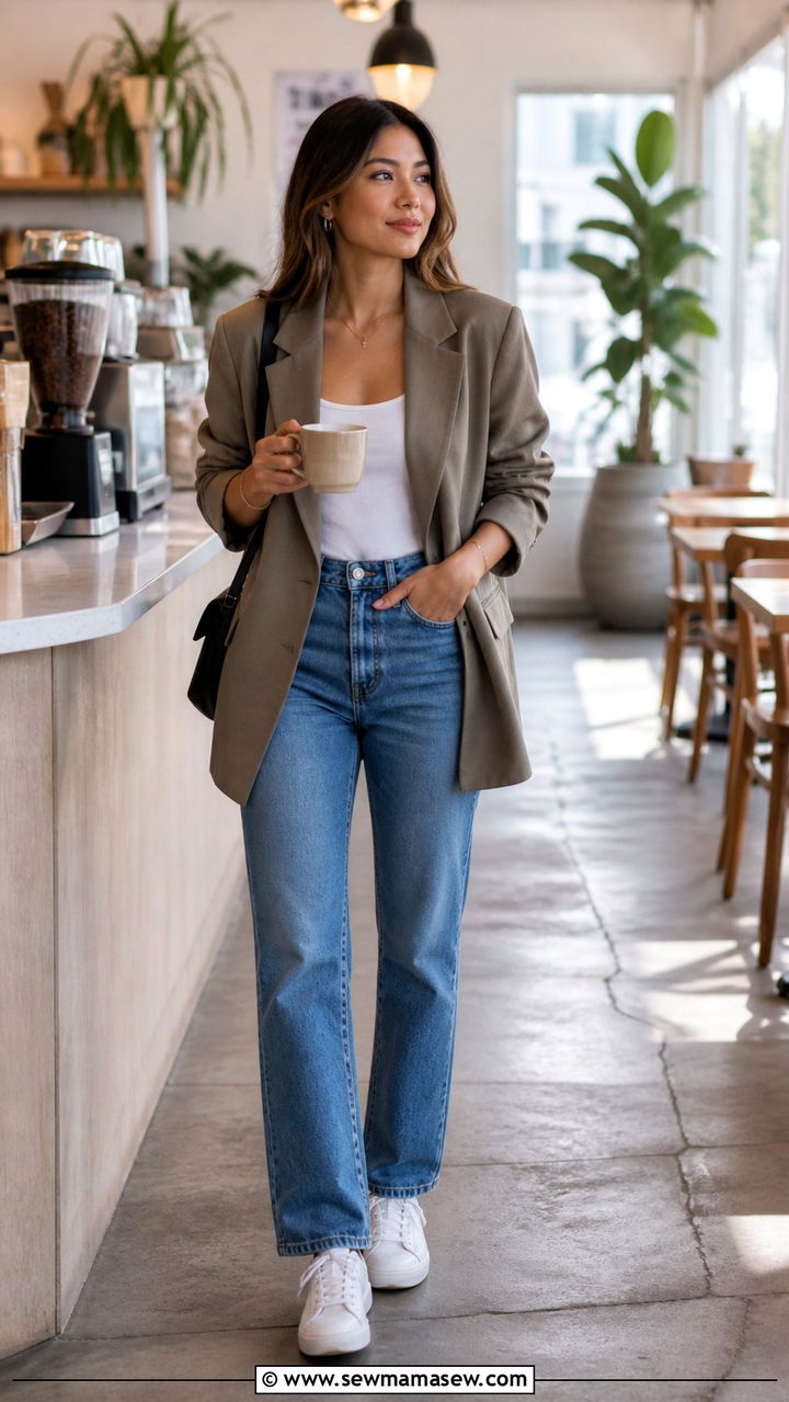 Slip Dress with a Leather Moto Jacket - 40 Los Angeles outfit ideas