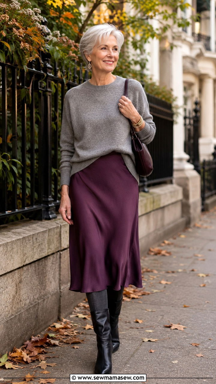 Slip dress as a skirt - 20 How to style a slip dress over 60