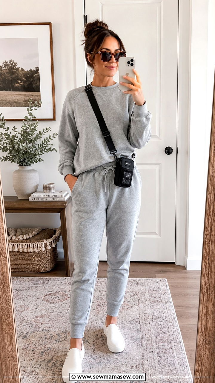 Slip on sneakers and jogger set quick change dog trainer outfit - 30 Dog trainer outfit ideas