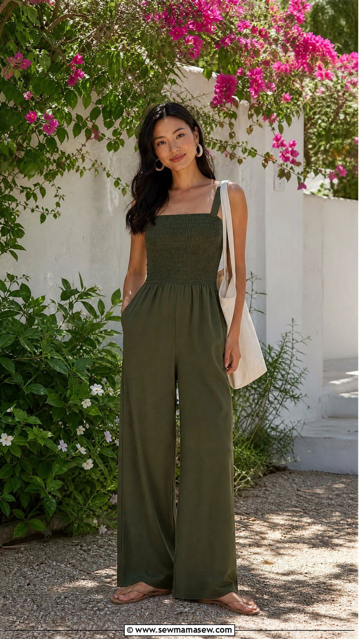 Smocked Jumpsuit Outfit Petite Casual Summer - 25 Jumpsuit outfit ideas petite